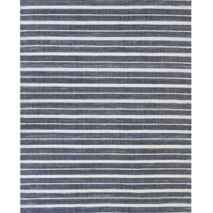 Tappeto blu tenebroso e bianco 160 x 230 cm BADEMLI