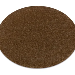 Tappeto BUENOS cerchio 6650 shaggy tinta unita, monocolore nocciola cercle 150 cm