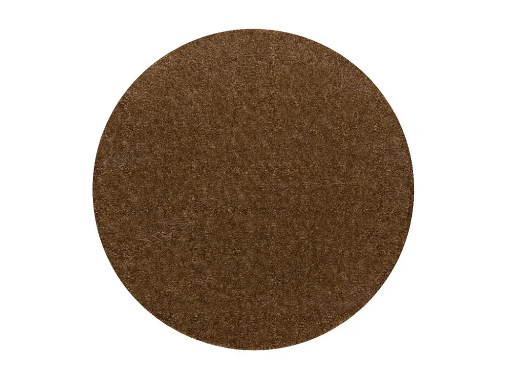 Tappeto BUENOS cerchio 6650 shaggy tinta unita, monocolore nocciola cercle 150 cm
