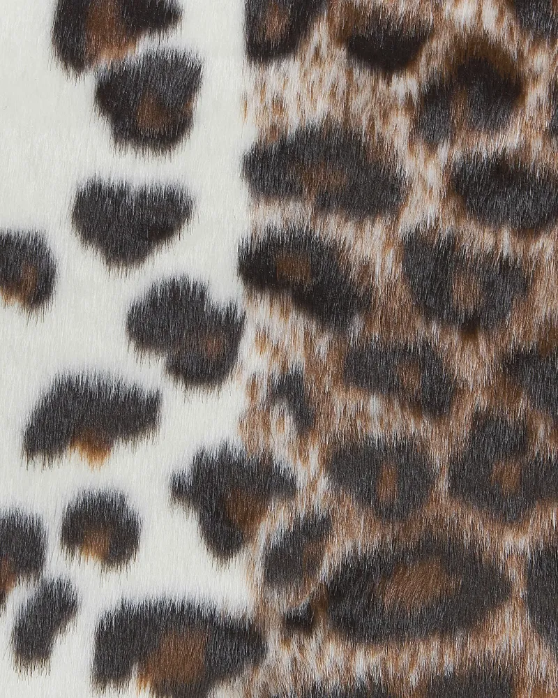 Tappeto ecopelle mucca marrone macchie bianche 130 x 170 cm BOGONG