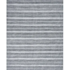 Tappeto grigio limpido e bianco 160 x 230 cm BADEMLI