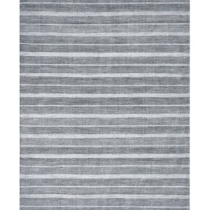 Tappeto grigio palese e bianco 160 x 230 cm BADEMLI