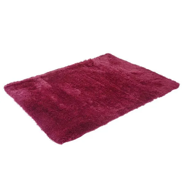 Tappeto Mendler HWC-F69 passatoia shaggy pelo alto pelo lungo tessuto/tessuto soffice flessibile 230x160cm rosso vino 70297