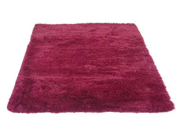 Tappeto Mendler HWC-F69 passatoia shaggy pelo alto pelo lungo tessuto/tessuto soffice flessibile 230x160cm rosso vino 70297