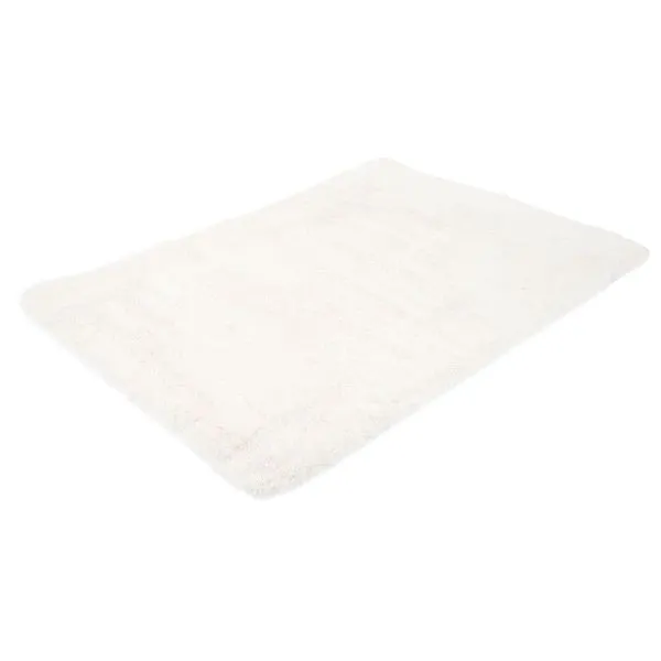 Tappeto Mendler HWC-F69 passatoia shaggy pelo alto pelo lungo tessuto/tessuto soffice flessibile 200x140cm bianco 70288