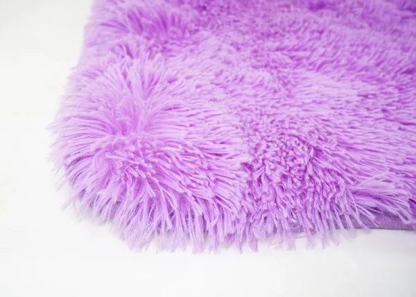 Tappeto Mendler HWC-F69 passatoia shaggy pelo elevato pelo lungo tessuto/tessuto soffice morbido 200x140cm viola 70285