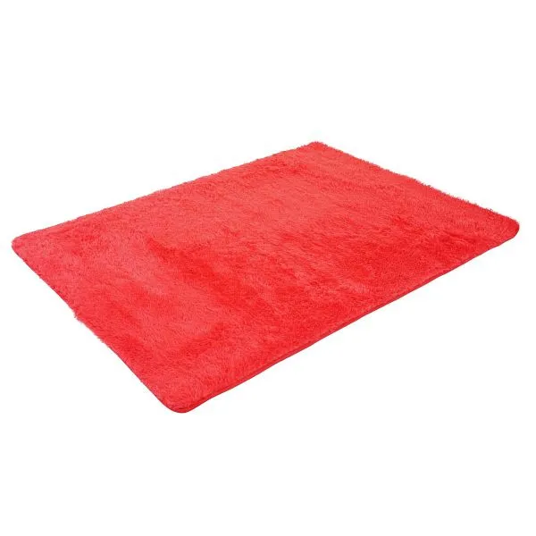 Tappeto Mendler HWC-F69 passatoia shaggy pelo alto pelo esteso tessuto/tessuto soffice morbido 160x120cm rosso 70266