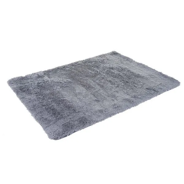 Tappeto Mendler HWC-F69 passatoia shaggy pelo alto pelo vasto tessuto/tessuto soffice morbido 230x160cm grigio 70293