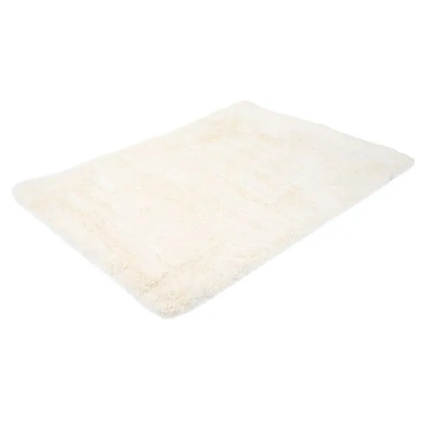 Tappeto Mendler HWC-F69 passatoia shaggy pelo alto pelo durativo tessuto/tessuto soffice morbido 160x120cm crema 70273