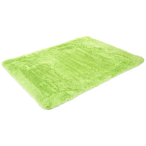 Tappeto Mendler HWC-F69 passatoia shaggy pelo alto pelo lungo tessuto/tessuto soffice morbido 200x140cm verde limpido 70287