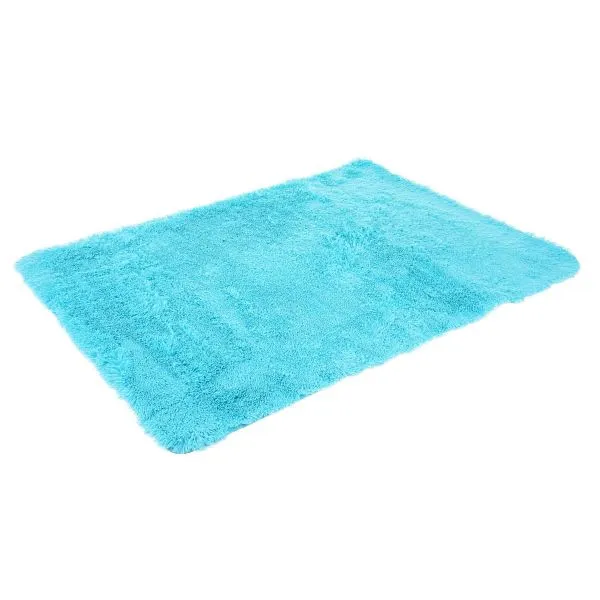 Tappeto Mendler HWC-F69 passatoia shaggy pelo alto pelo esteso tessuto/tessuto soffice morbido 160x120cm turchese 70264