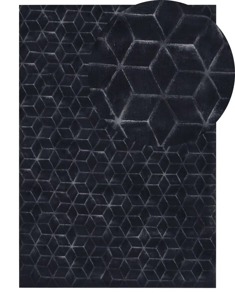 Tappeto nero 160 x 230 cm THATTA