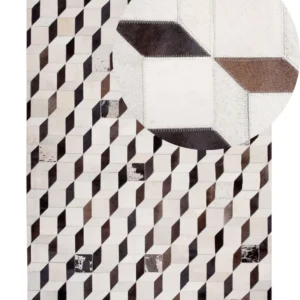 Tappeto pelle color bianco 160x230 cm ALPKOY