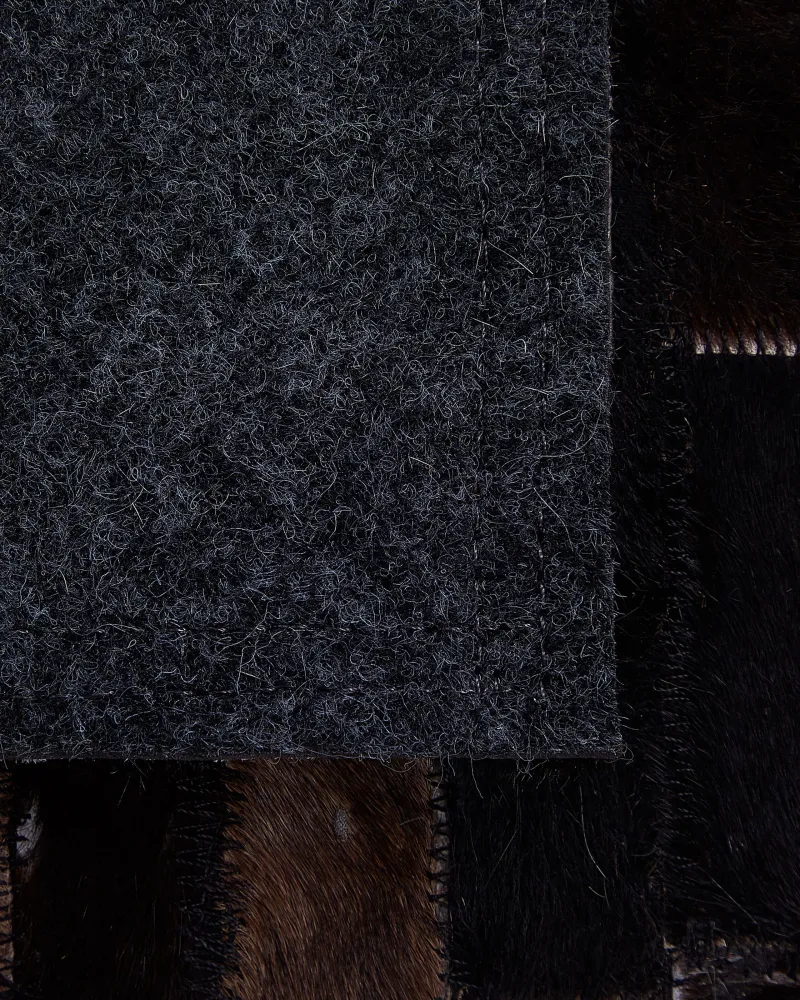 Tappeto pelle marrone fosco 140 x 200 cm AKSEKI