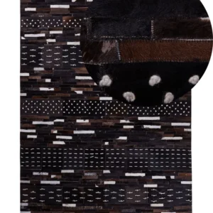 Tappeto pelle marrone fosco 140 x 200 cm AKSEKI