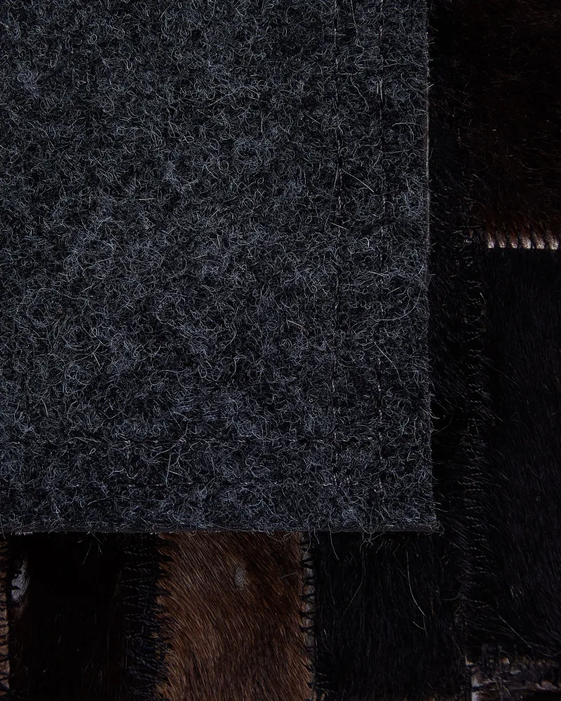 Tappeto pelle marrone fosco 140 x 200 cm AKSEKI