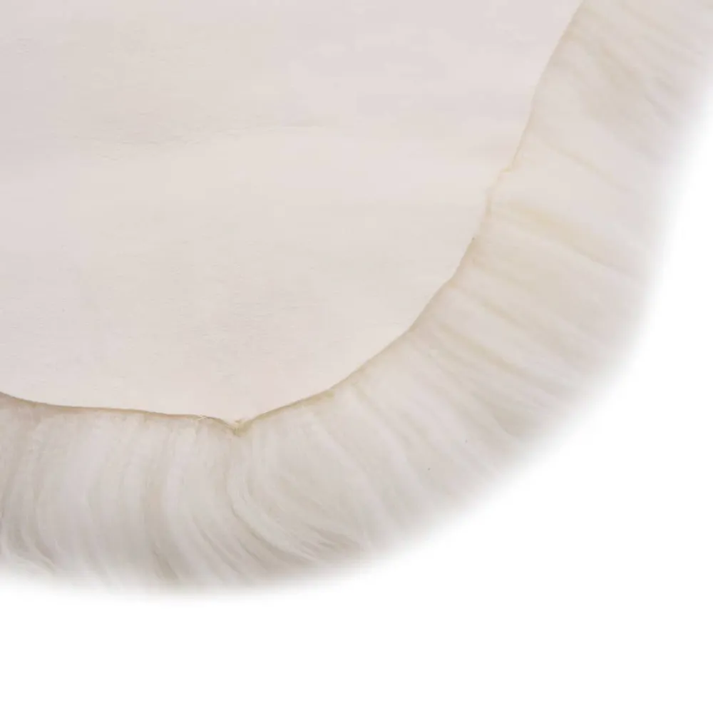 Tappeto Pelle di Montone 60x180 cm Bianco