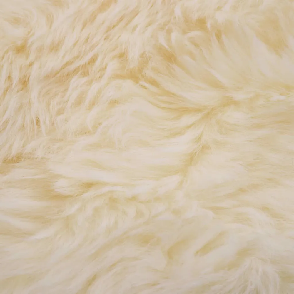 Tappeto Pelle di Montone 60x180 cm Bianco
