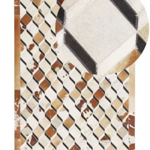 Tappeto pelle di mucca marrone 140 x 200 cm SERINOVA