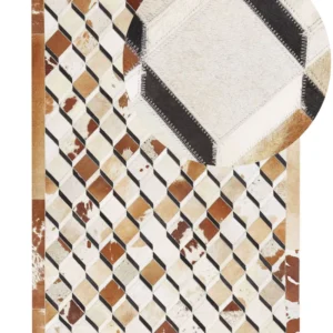 Tappeto pelle di mucca marrone 140 x 200 cm SERINOVA