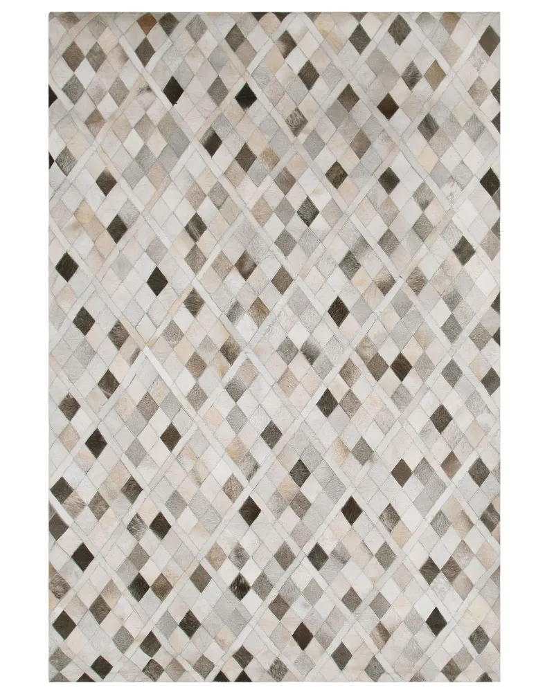 Tappeto pelle multicolore 140 x 200 cm HIRKA
