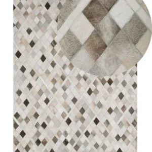 Tappeto pelle multicolore 140 x 200 cm HIRKA