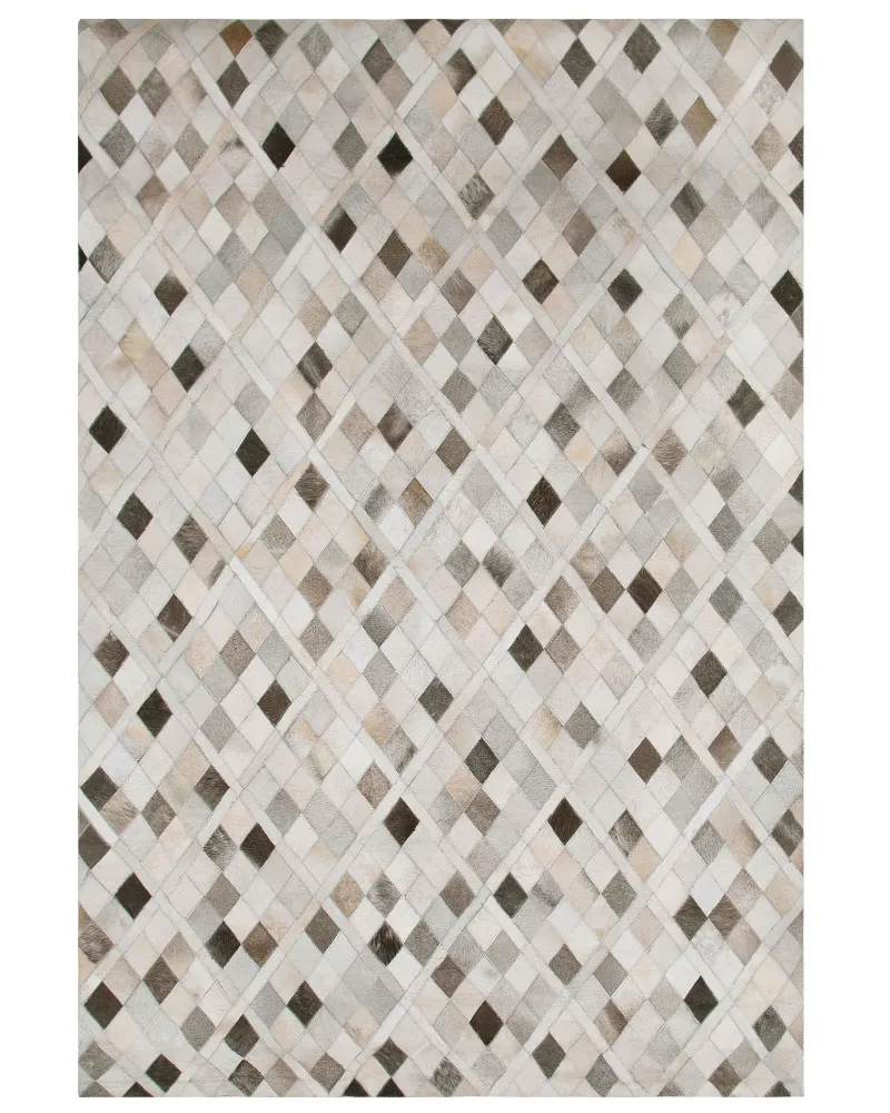 Tappeto pelle multicolore 160 x 230 cm HIRKA