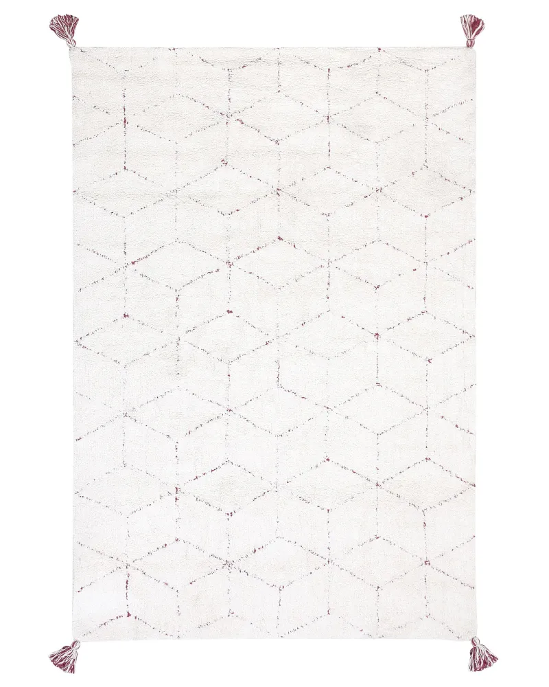 Tappeto pelo ampio 140 x 200 cm bianco SAKARYA