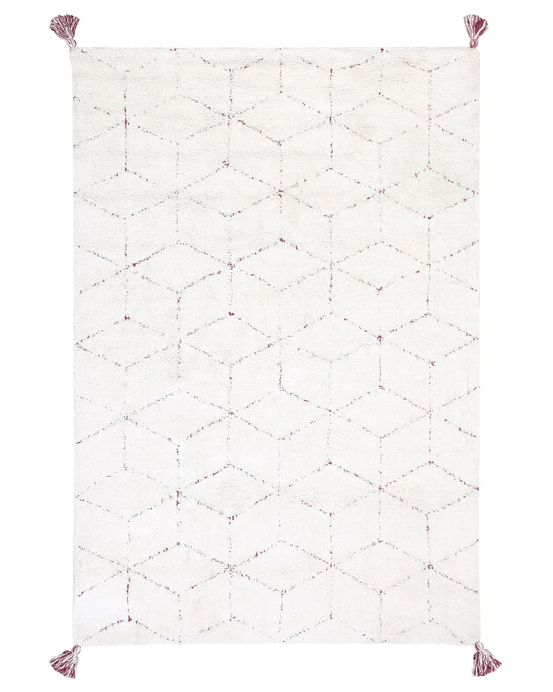Tappeto pelo ampio 140 x 200 cm bianco SAKARYA