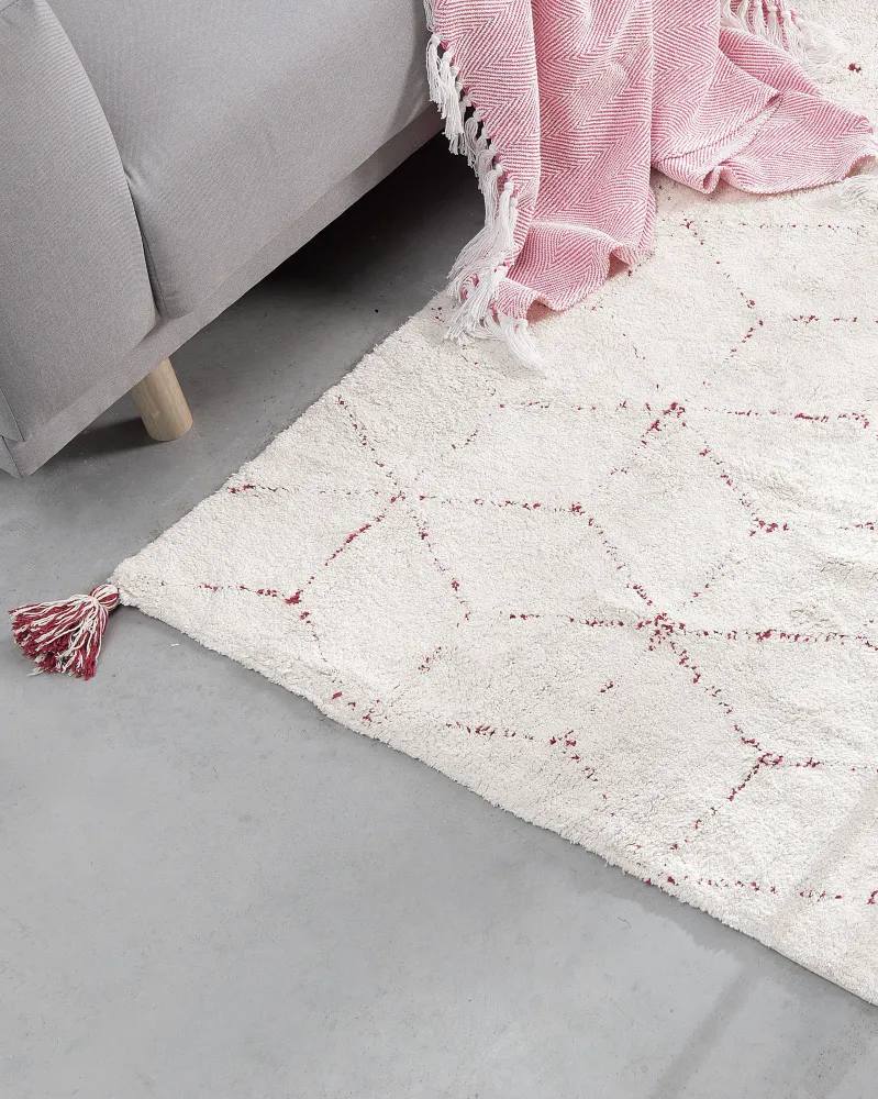 Tappeto pelo ampio 140 x 200 cm bianco SAKARYA