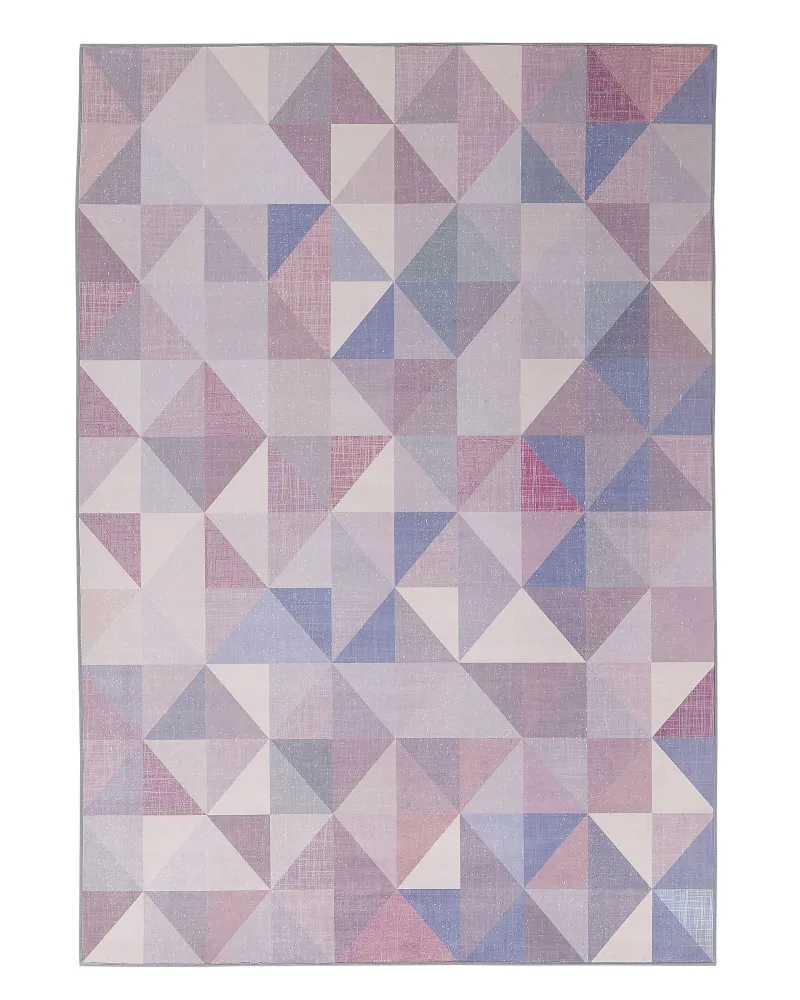 Tappeto pelo breve blu-grigio 140 x 200 cm KARTEPE
