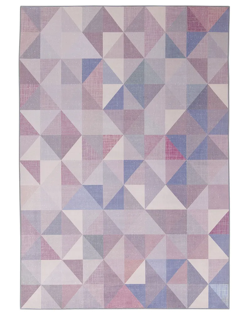 Tappeto pelo breve blu-grigio 160 x 230 cm KARTEPE