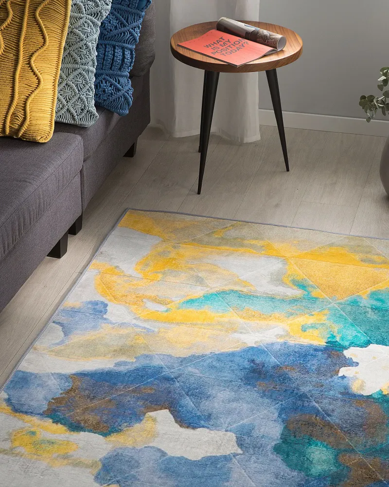 Tappeto pelo breve multicolore 160 x 230 cm CEYHAN