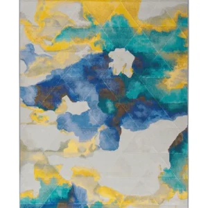 Tappeto pelo breve multicolore 160 x 230 cm CEYHAN