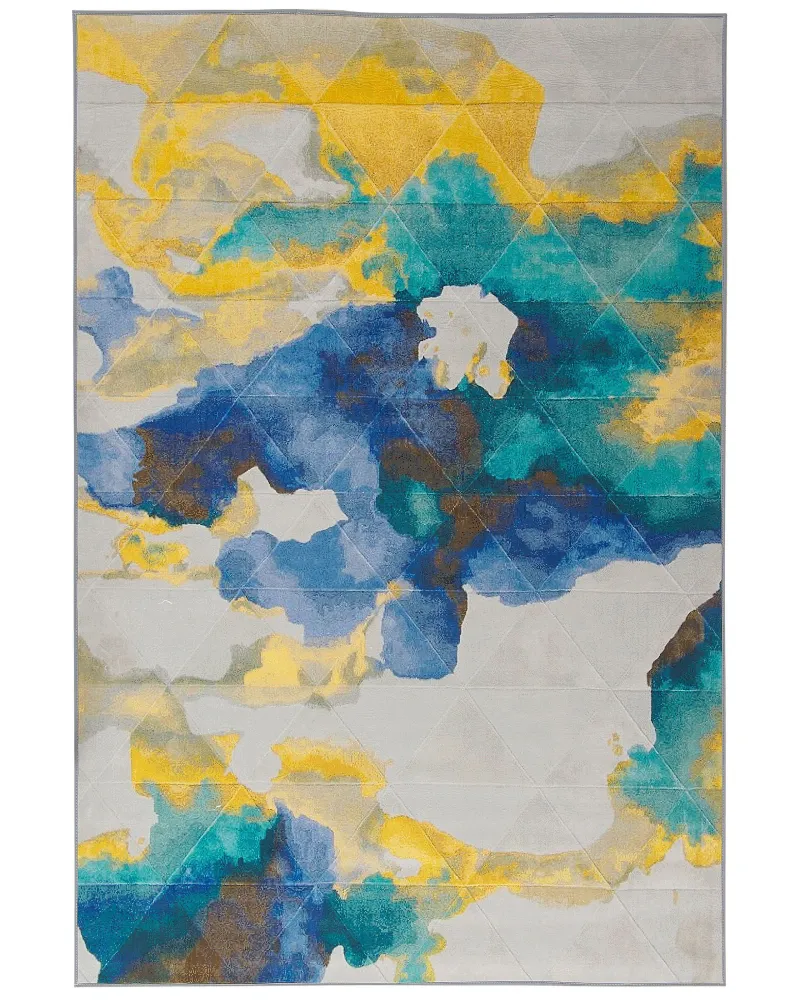 Tappeto pelo breve multicolore 160 x 230 cm CEYHAN