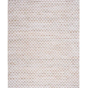 Tappeto pelo breve tessuto beige 140 x 200 cm TUNCELI