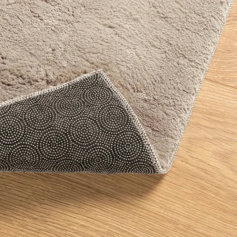 Tappeto Pelo Corto HUARTE Soffice e Lavabile Sabbia 60x110 cm