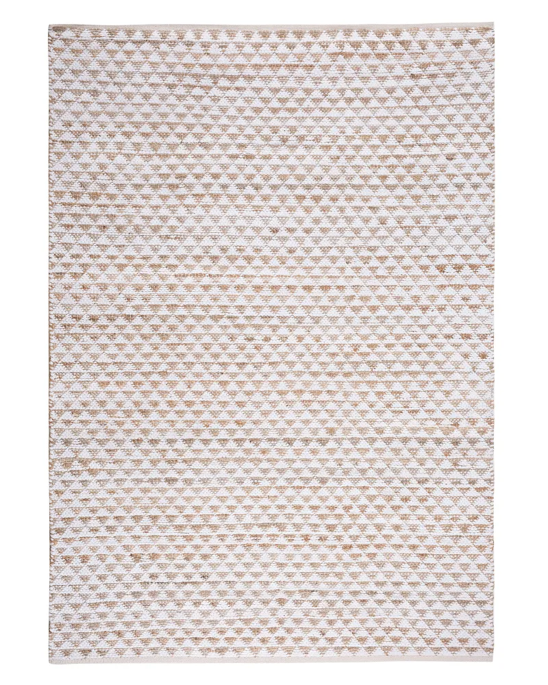 Tappeto pelo corto tessuto sabbia 140 x 200 cm TUNCELI
