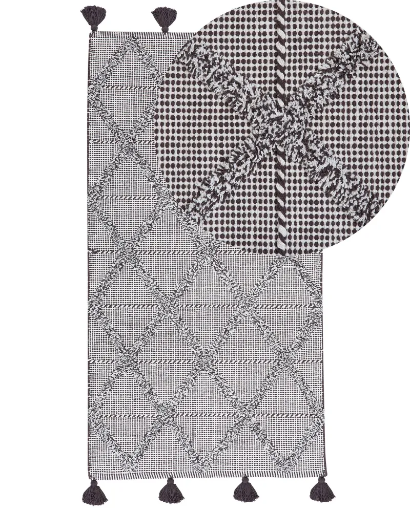 Tappeto pelo esteso 80 x 150 cm marrone TUZLA