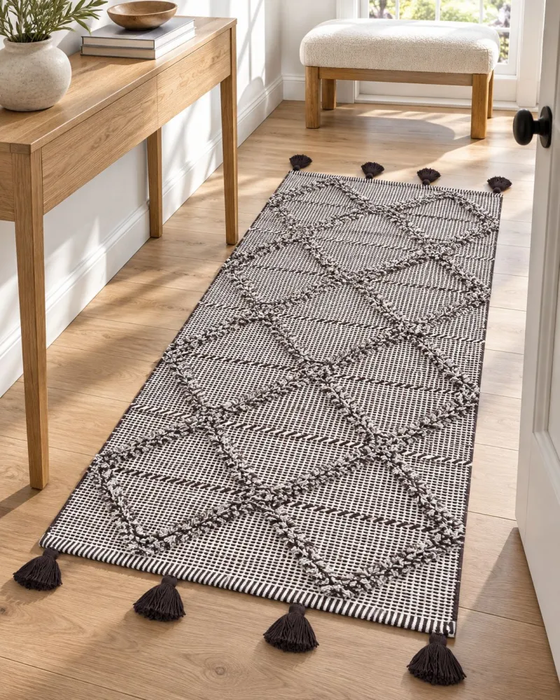 Tappeto pelo esteso 80 x 150 cm marrone TUZLA