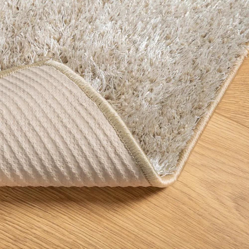 Tappeto Pelo Lucido Ampio ISTAN Effetto Beige 80x150 cm