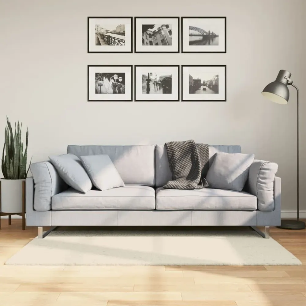 Tappeto Pelo Lucido Esteso ISTAN Effetto Crema 80x150 cm