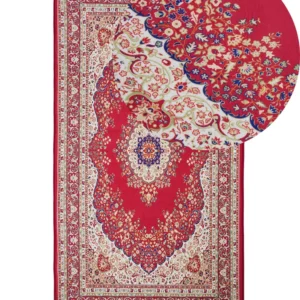 Tappeto pelo piccolo rosso 80 x 150 cm KARAMAN