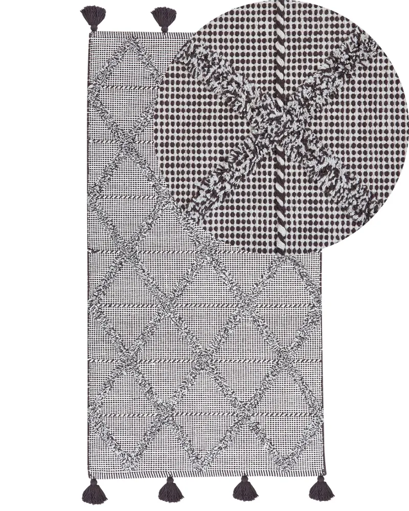 Tappeto pelo prolungato 80 x 150 cm marrone TUZLA