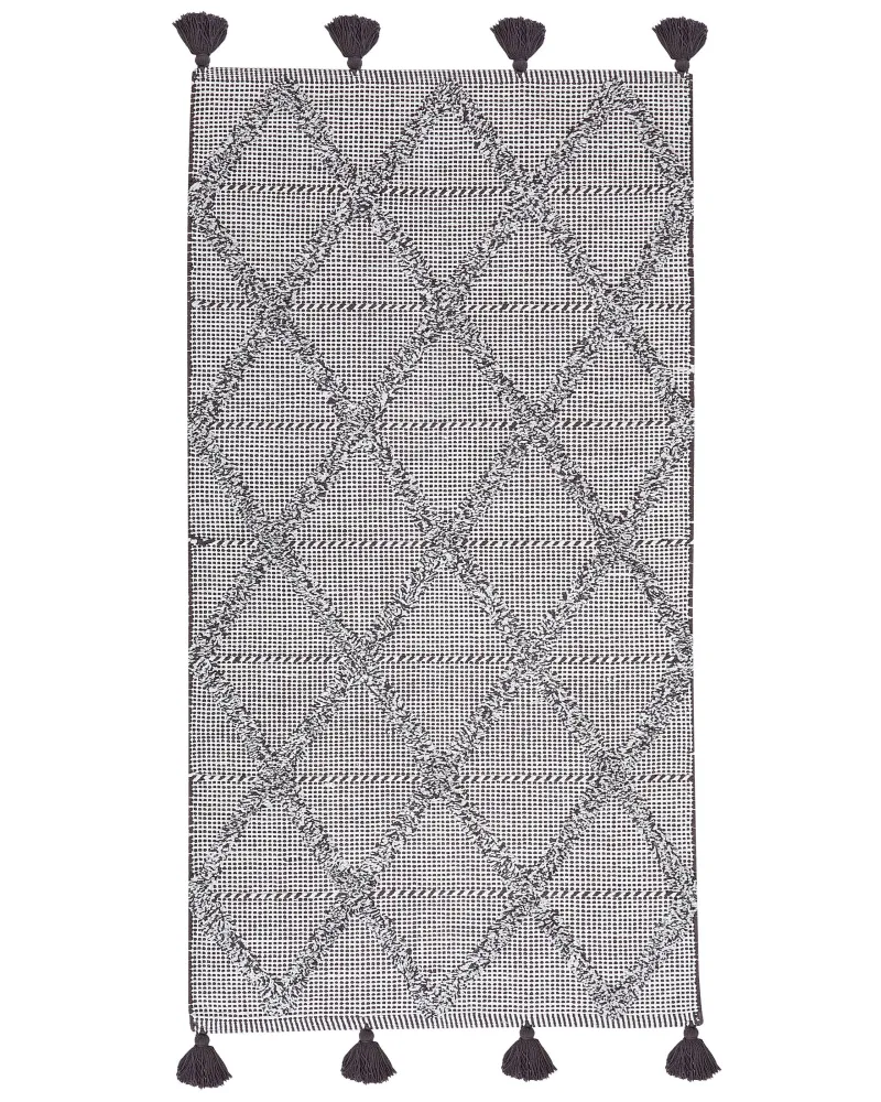 Tappeto pelo prolungato 80 x 150 cm marrone TUZLA