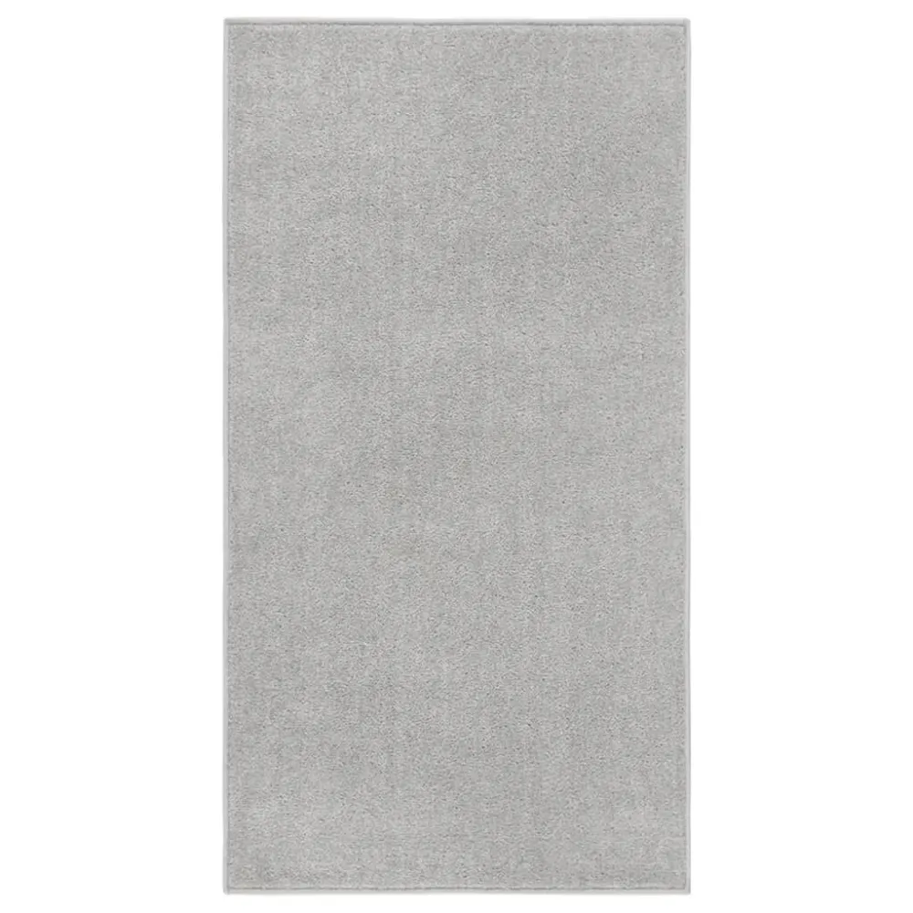 Tappeto Pelo Ridotto 80x150 cm Grigio Chiaro