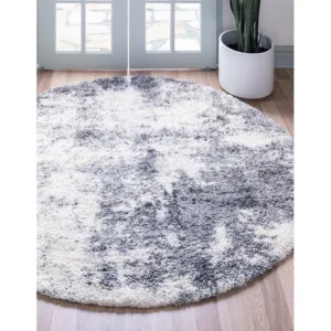 Tappeto Shaggy 100 x 100 Grigio fosco Lachen Haze