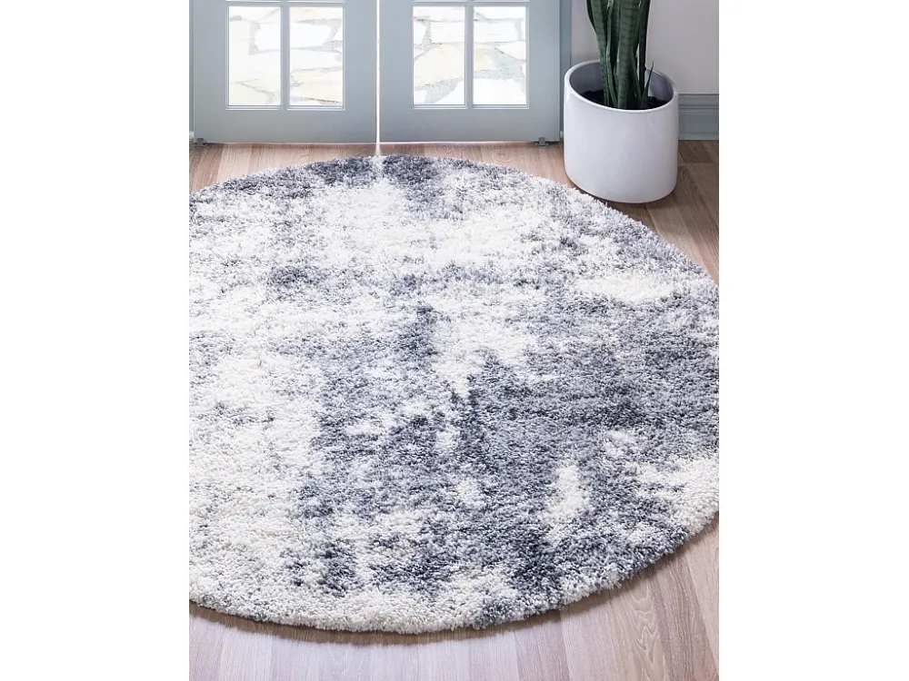 Tappeto Shaggy 100 x 100 Grigio fosco Lachen Haze