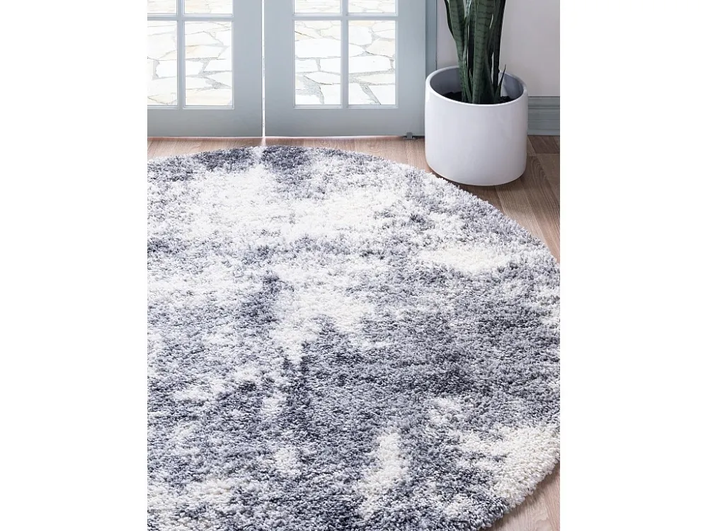 Tappeto Shaggy 100 x 100 Grigio fosco Lachen Haze