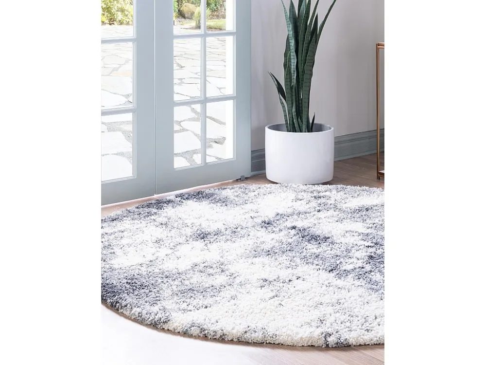 Tappeto Shaggy 100 x 100 Grigio fosco Lachen Haze